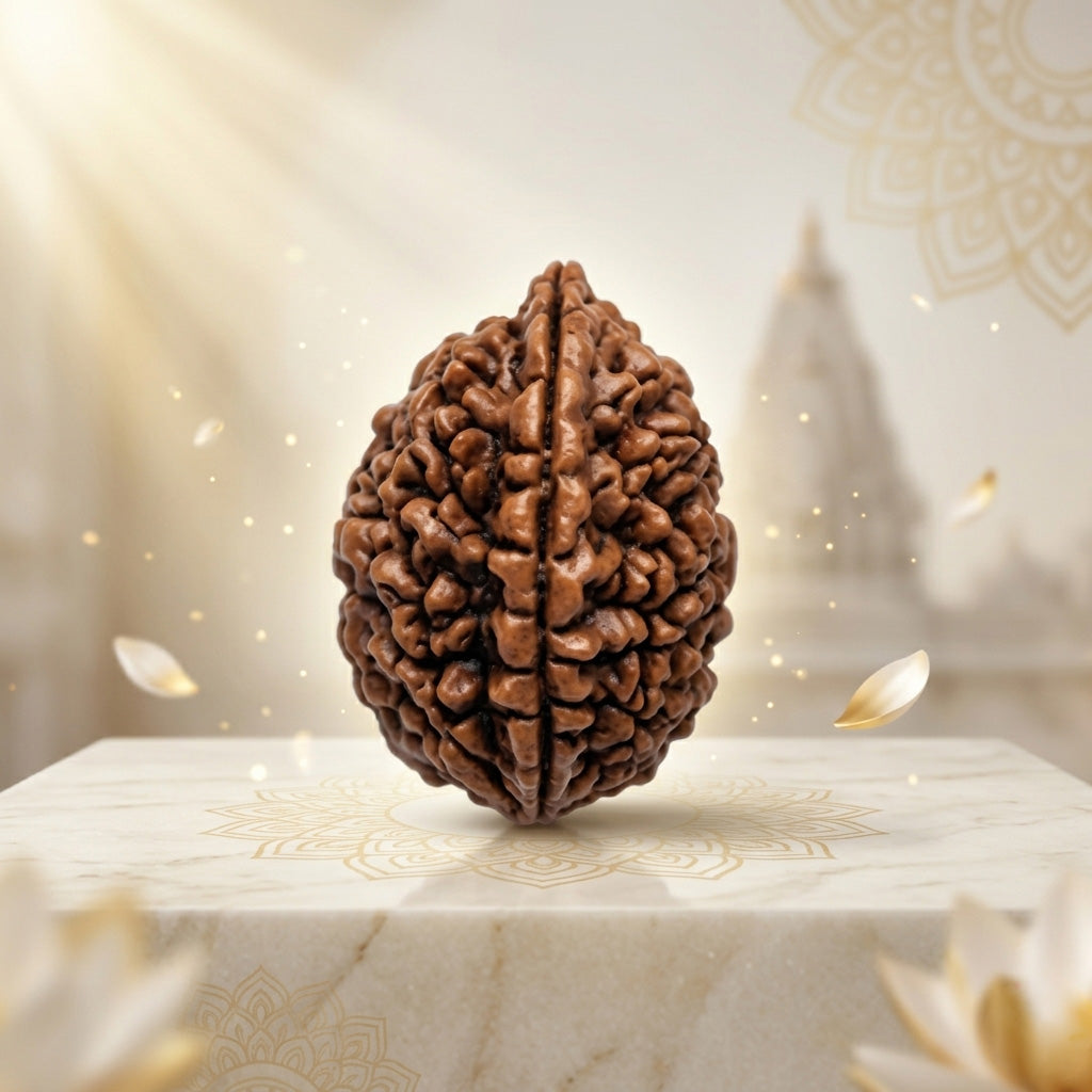 2 Mukhi Rudraksha South India Unique
