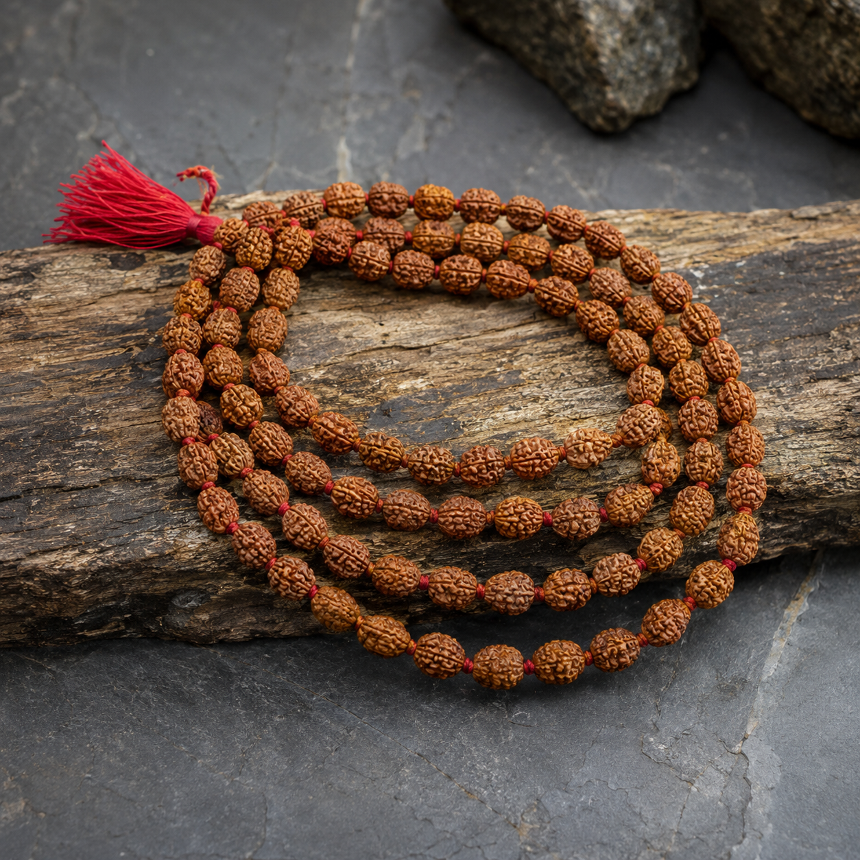 2 Mukhi Rudraksha Mala