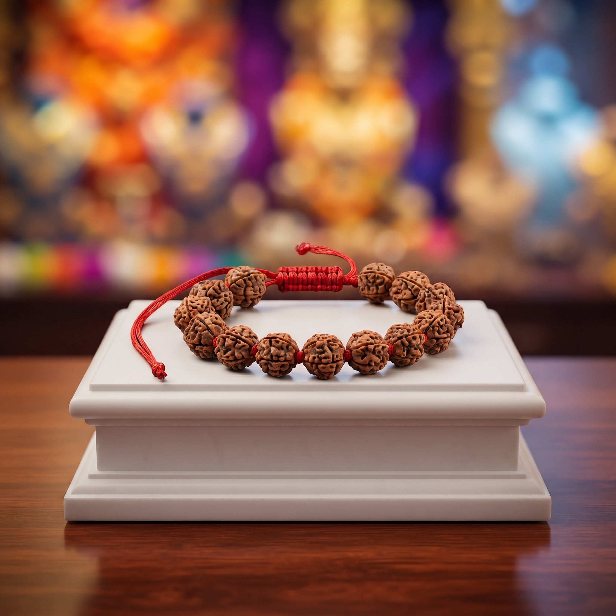 4 Mukhi Rudraksh Bracelet with Knot