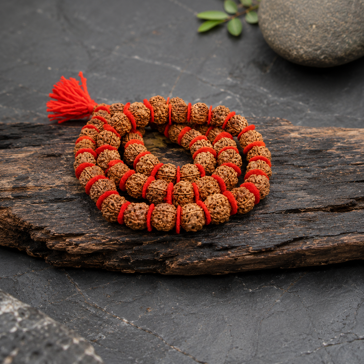 5 Mukhi Rudraksha Mala (12-15mm)
