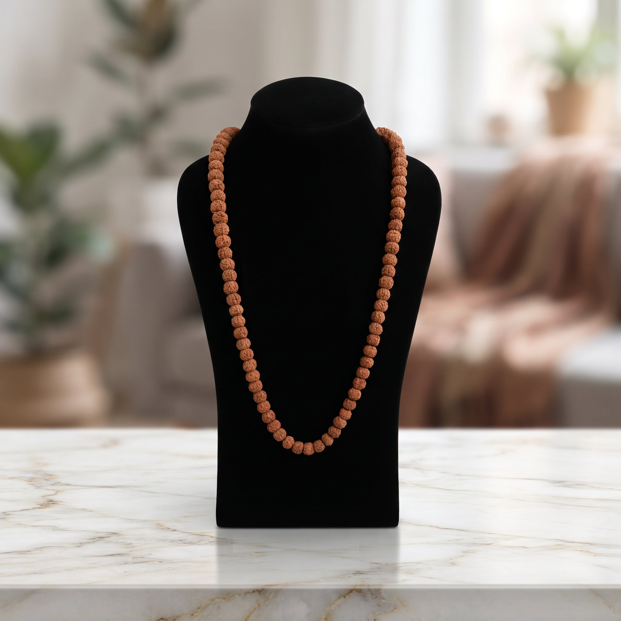 5 Mukhi Rudraksha Mala (5-10mm)