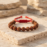 9 Mukhi Rudraksh Bracelet with Knot