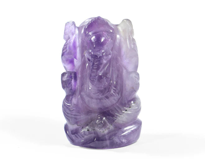 Natural Amethyst Ganesh Ji Murti