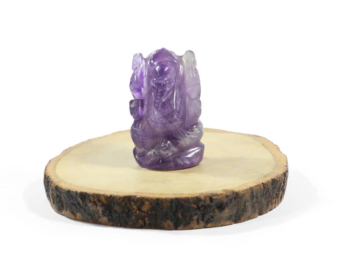 Natural Amethyst Ganesh Ji Murti