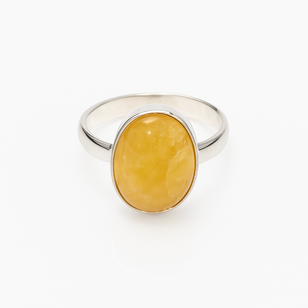 Citrine Oval cabochon Ring