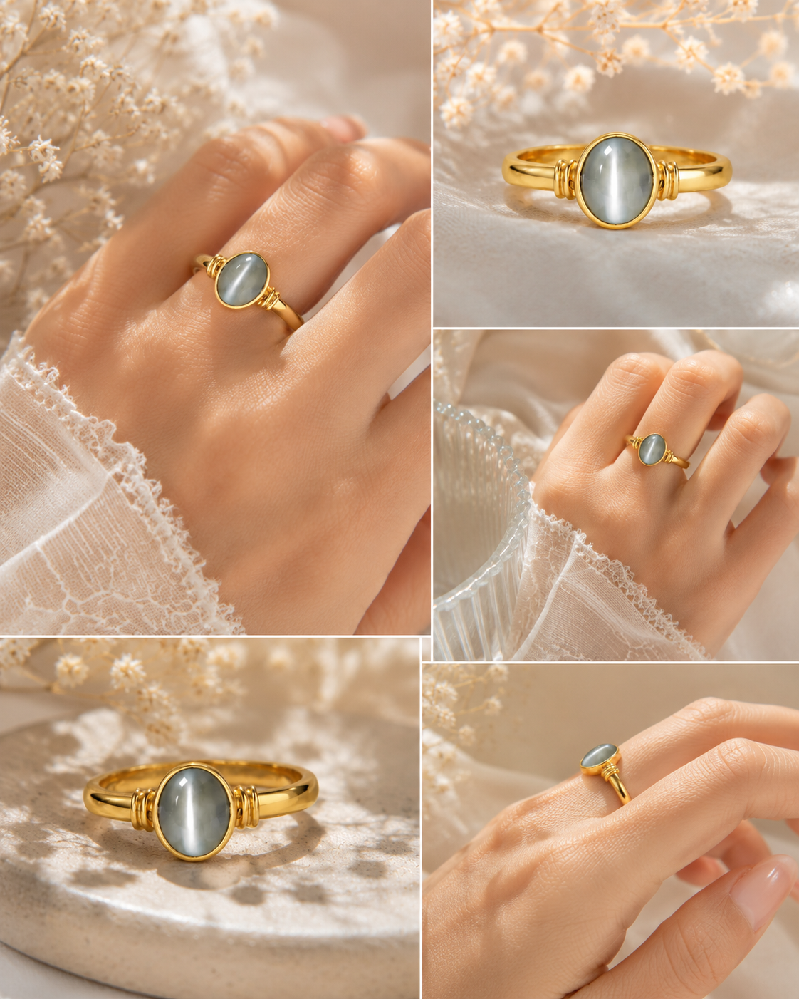 Cat's Eye (Lehsuniya) Ring