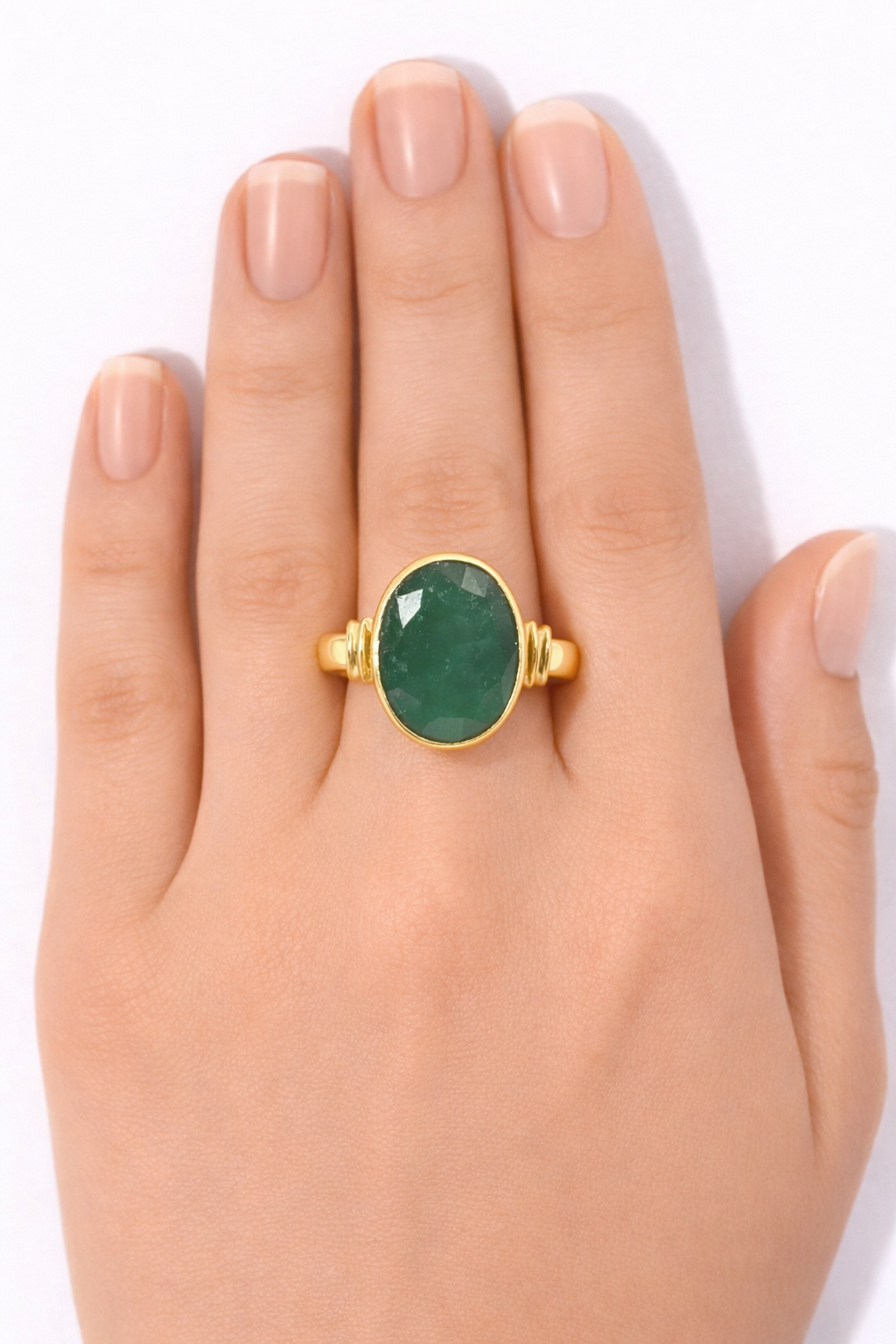 Natural Emerald (Panna) Ring