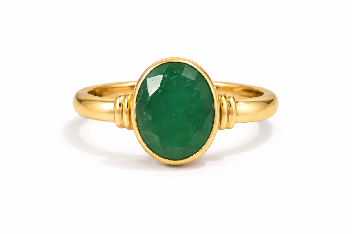 Natural Emerald (Panna) Ring