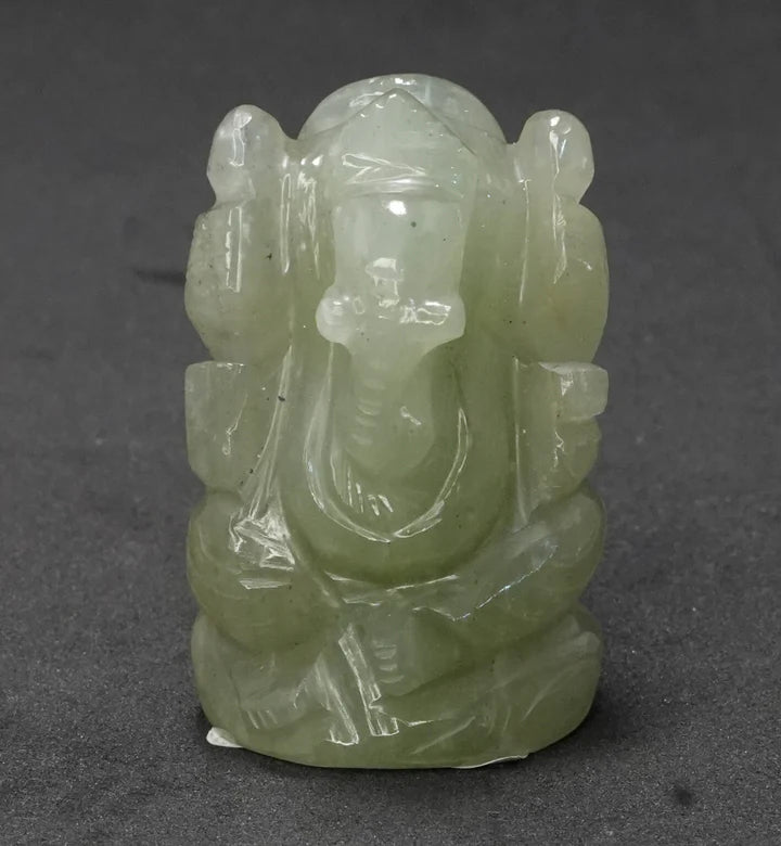 Natural Green Aventurine Ganesh Ji Murti