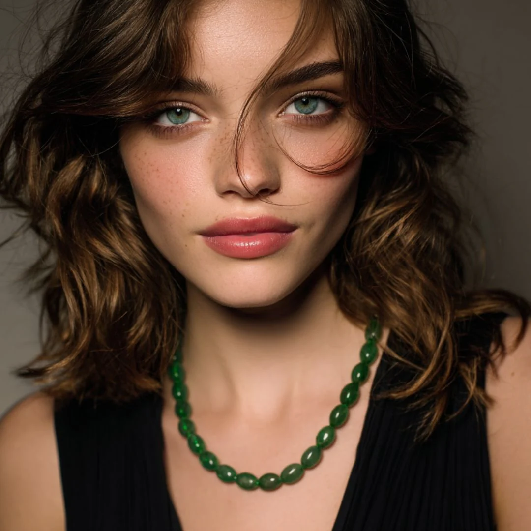 Green Jade Mala
