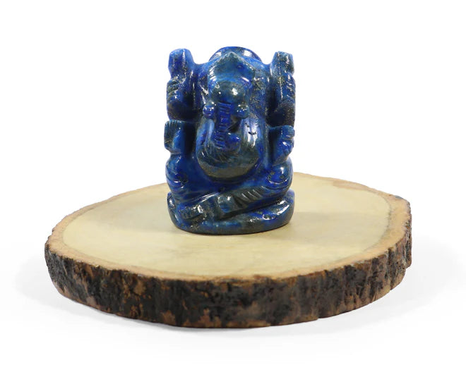 Natural Lapis Lazuli Ganesh Ji Murti