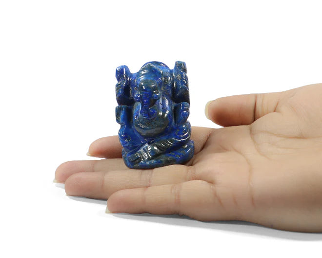 Natural Lapis Lazuli Ganesh Ji Murti