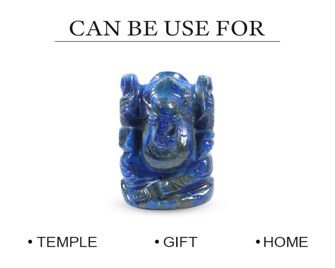 Natural Lapis Lazuli Ganesh Ji Murti