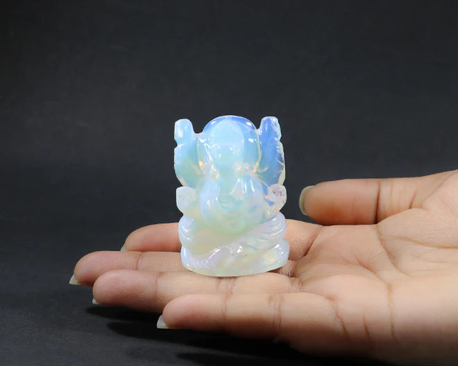 Natural Opal Ganesh Ji Murti