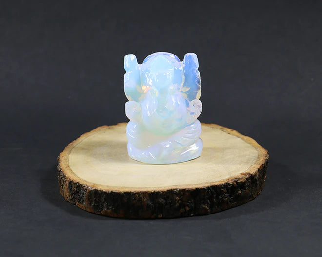 Natural Opal Ganesh Ji Murti