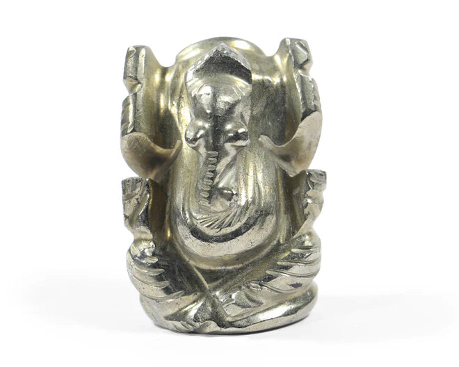 Natural Pyrite Ganesh Ji Murti