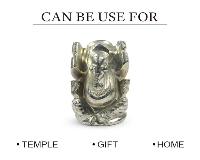 Natural Pyrite Ganesh Ji Murti