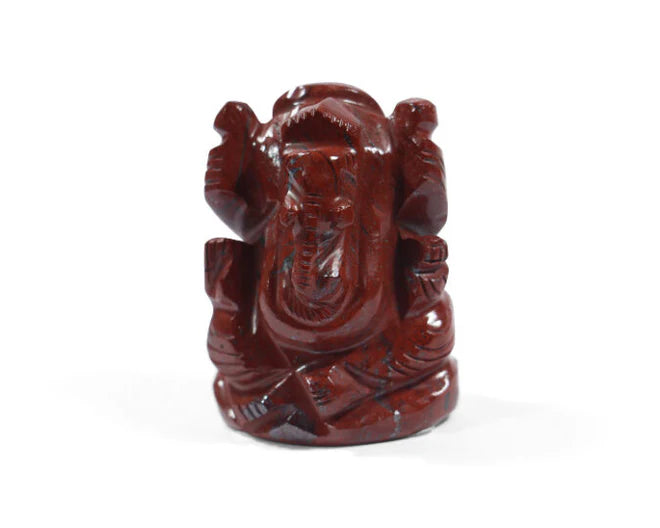 Natural Red Jasper Ganesh Ji Murti