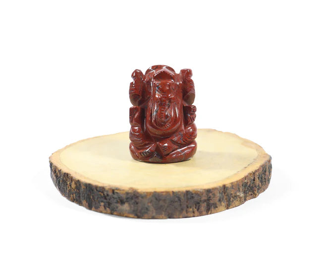 Natural Red Jasper Ganesh Ji Murti