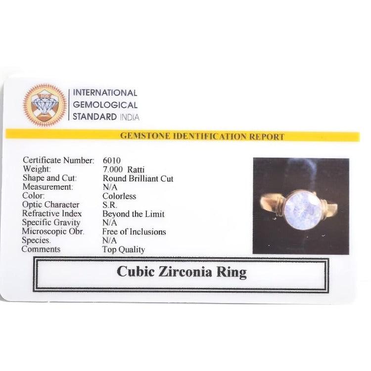 Natural Zircon Ring