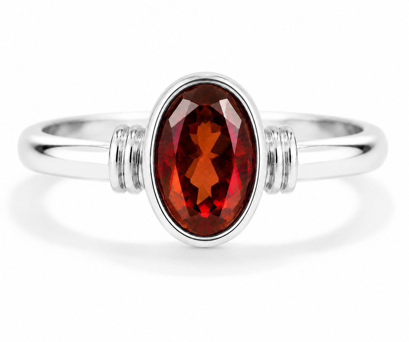 Hessonite (Gomed) Ring