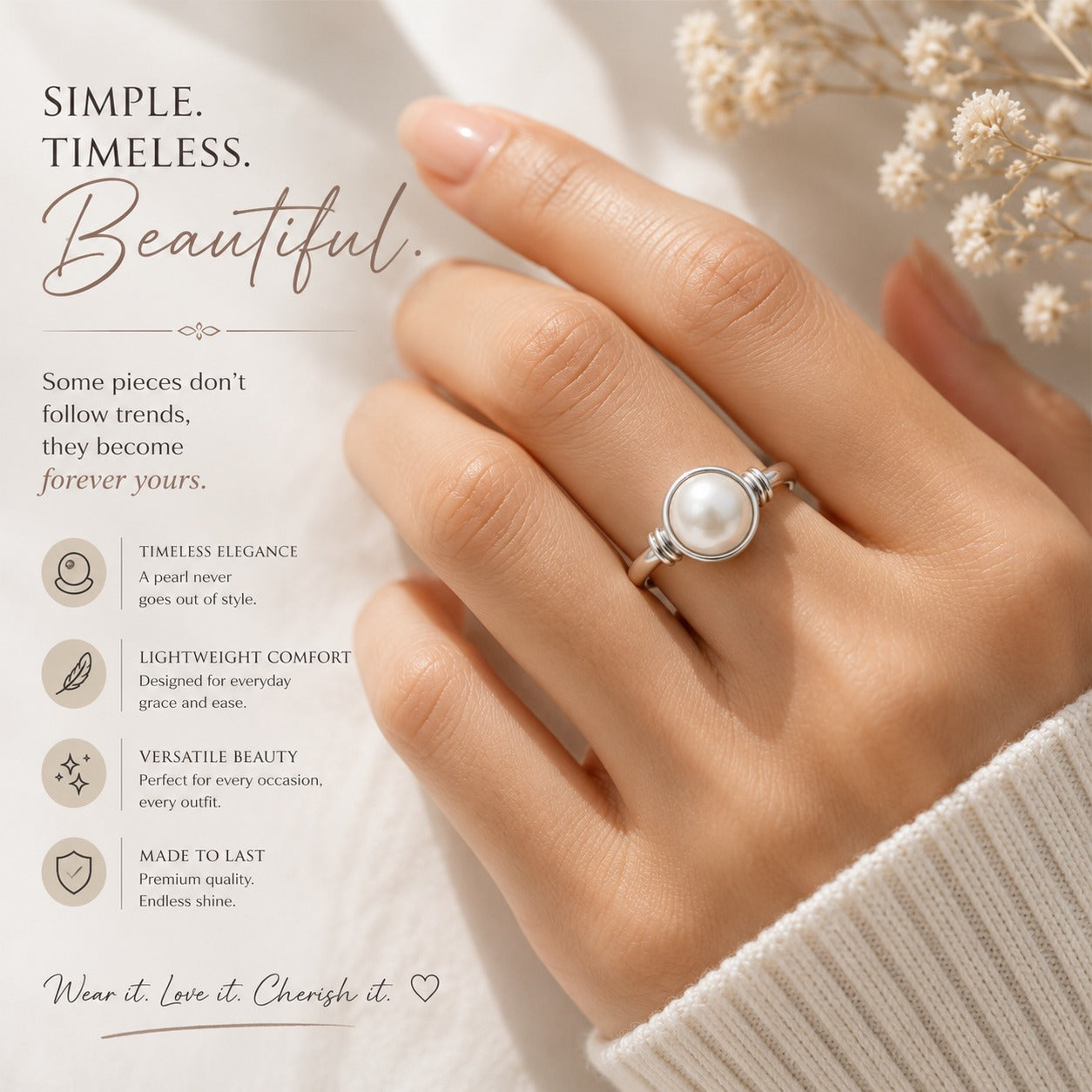 Pearl (Moti) Ring