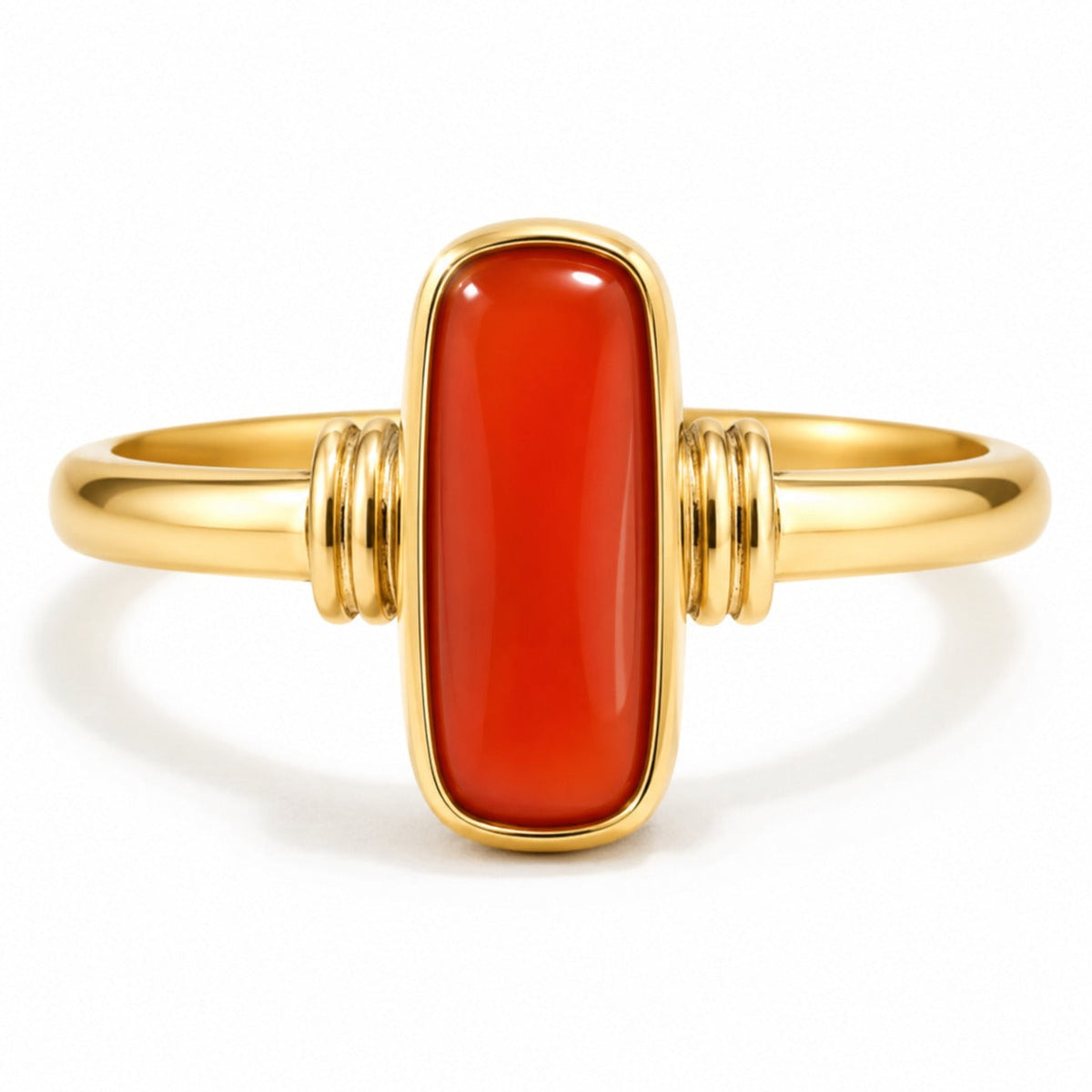 Coral (Moonga) Ring
