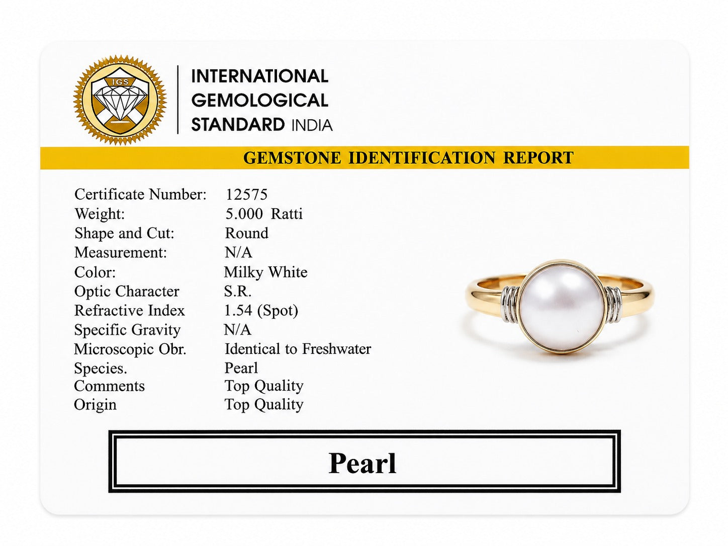 Pearl Ring (Moti)