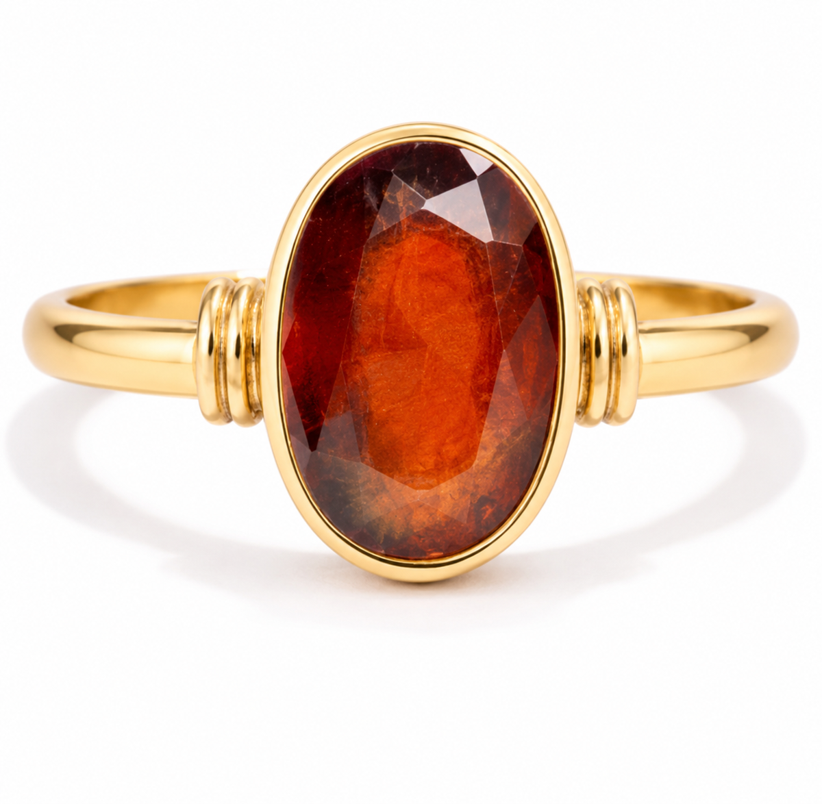 Hessonite Ring ( Gomed )